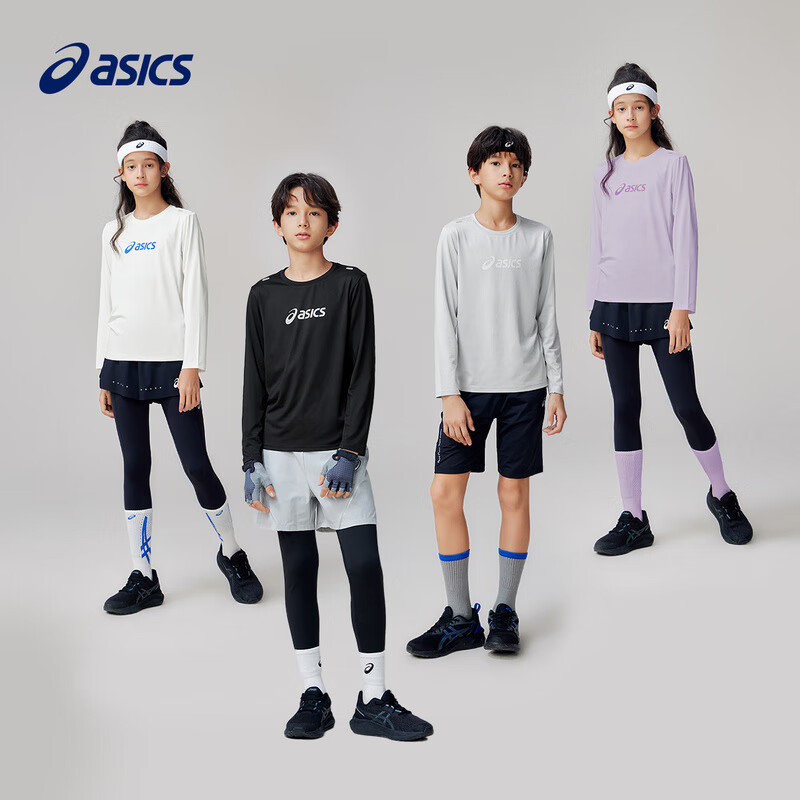 ASICS 亞瑟士 兒童長袖針織t恤 券后63.3元