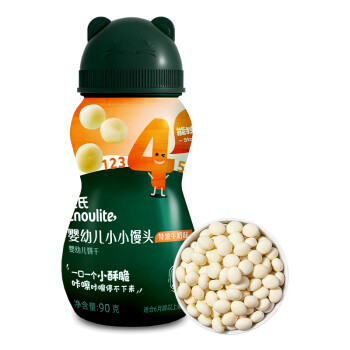 英氏 小小馒头 牛奶味 90g