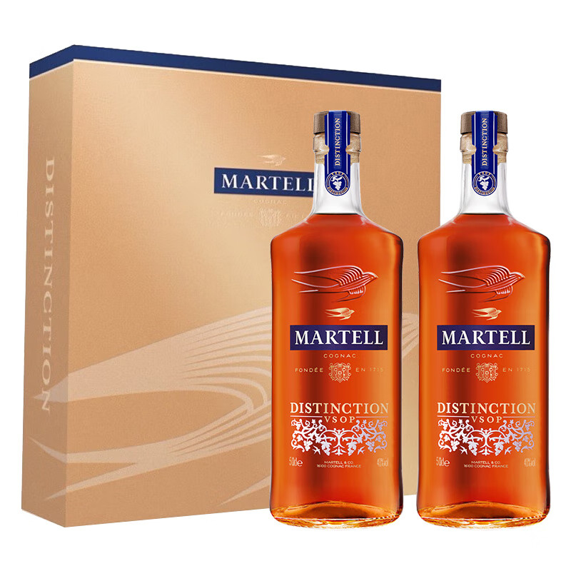 需首購：（Martell）馬爹利 鼎盛 VSOP 干邑白蘭地 洋酒 500mL 2瓶 476元包郵（百億補(bǔ)貼）