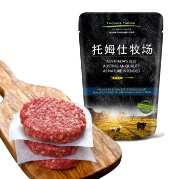 Thomas Farms 托姆仕牧场 谷饲安格斯牛肉饼 500g