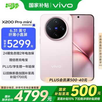 vivo X200 Pro mini 5G手機 16GB+512GB 微粉