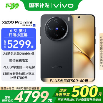 vivo X200 Pro mini 5G手機 16GB+512GB 簡黑