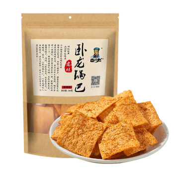 移動端、京東百億補貼：臥龍食品 臥龍鍋巴 麻辣味 400g