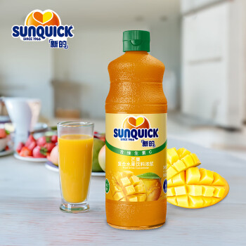 新的 sunquick 新的 濃縮果汁 芒果味 840ml