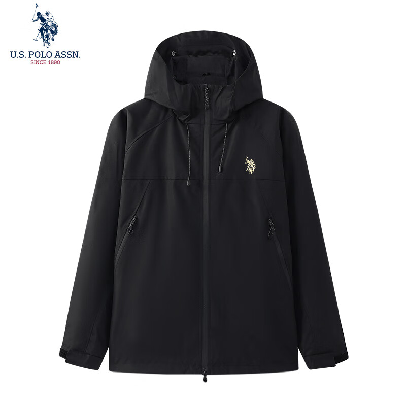 U.S. POLO ASSN. 美國(guó)馬球協(xié)會(huì) 三合一戶外沖鋒衣保羅運(yùn)動(dòng)夾克 男女同款 139元