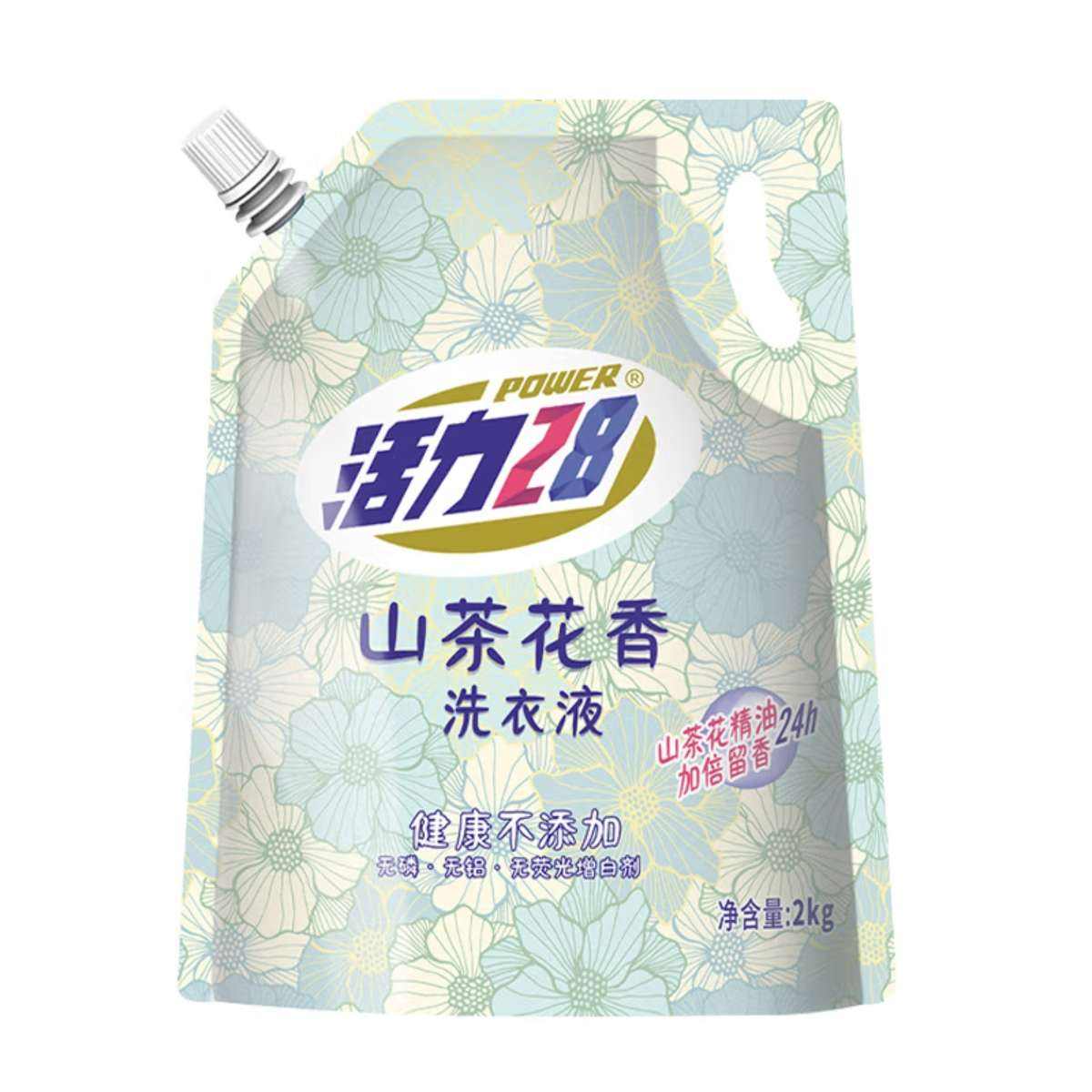 活力28 山茶花洗衣液 2kg*袋裝 6.9元（需用券）