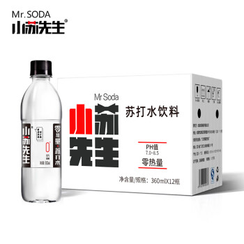 小苏先生 Mr. Su 小苏先生 苏打水原味360ml*12瓶