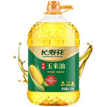 長(zhǎng)壽花壓榨玉米油6.18L食用油富含植物甾醇非轉(zhuǎn)基因