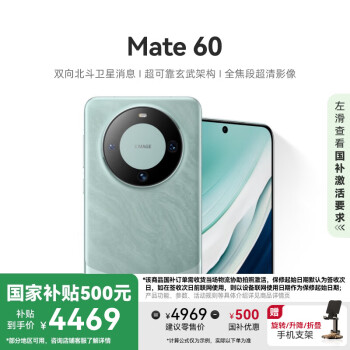 华为 HUAWEI Mate 60 手机 12GB+512GB 雅川青