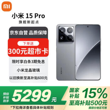 小米 Xiaomi 15 Pro 5G手机 16GB+512GB 岩石灰 骁龙8至尊版