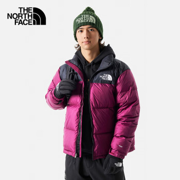 THE NORTH FACE 北面 1996Nuptse羽绒外套经典ICON鹅绒3C8D KK9/玫红色