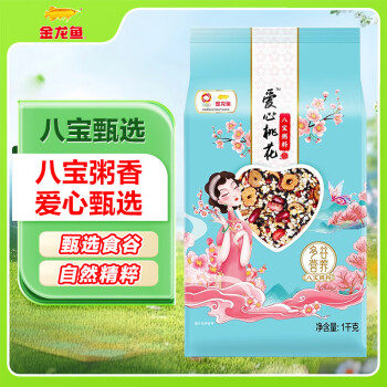 金龍魚 愛(ài)心桃花 八寶粥料 1kg