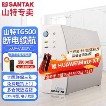 山特 TG500 UPS電源 500VA/300W