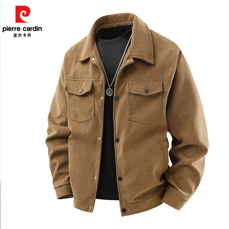 pierre cardin 皮爾·卡丹 2025春款男士翻領(lǐng)工裝夾克外套 HLFS-8516 ￥99.9