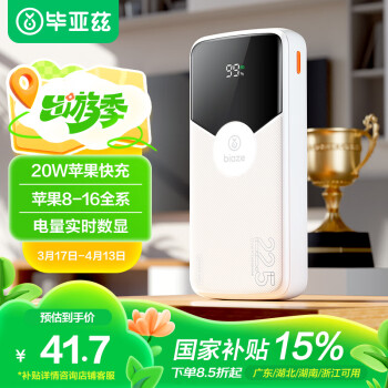 Biaze 充電寶 20000毫安時 22.5W