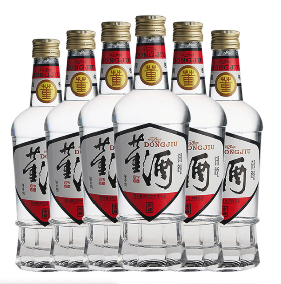 董酒 白標(biāo)董香型白酒 54%vol 430ml*6瓶 659元