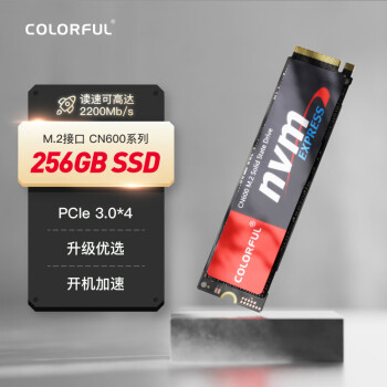 七彩虹 COLORFUL CN600 NVMe M.2 固态硬盘 256GB（PCI-E3.0