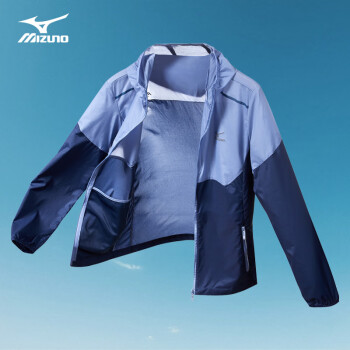 美津浓MIZUNO防晒衣衣男户外皮肤衣夹克开衫外套橄榄色2XL