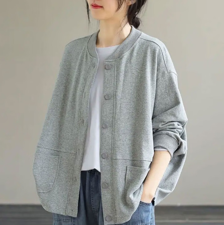 子牧棉麻 女士棒球服外套 ￥78.81