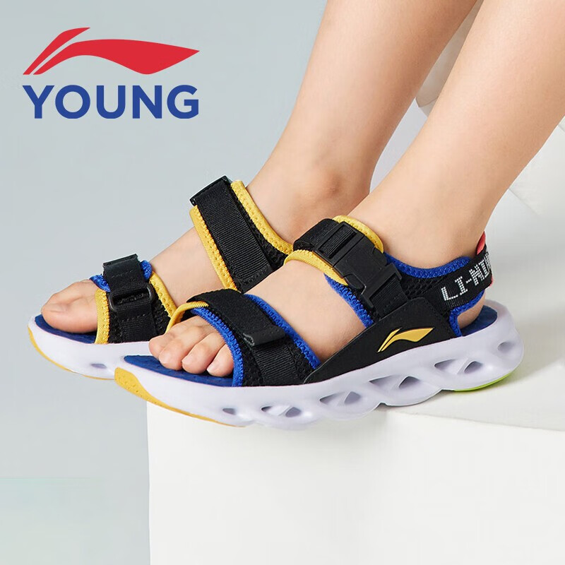李宁 LI-NING 儿童凉鞋 ARC1.0 透气舒适不闷脚轻质休闲鞋 ￥99