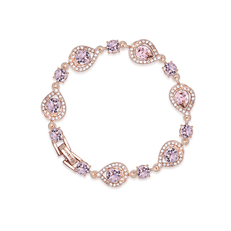 GIVENCHY 紀(jì)梵希 紀(jì)梵希 靈動(dòng)系列玫瑰金色仿水晶手鏈 玫瑰金色 1880元