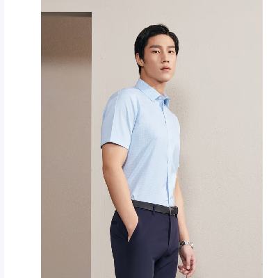 plus会员，需首购：YOUNGOR 雅戈尔 男格纹DP免烫衬衫 VSDD104966GFY 蓝绿格纹 154元/件 包邮（拍2件+凑单）