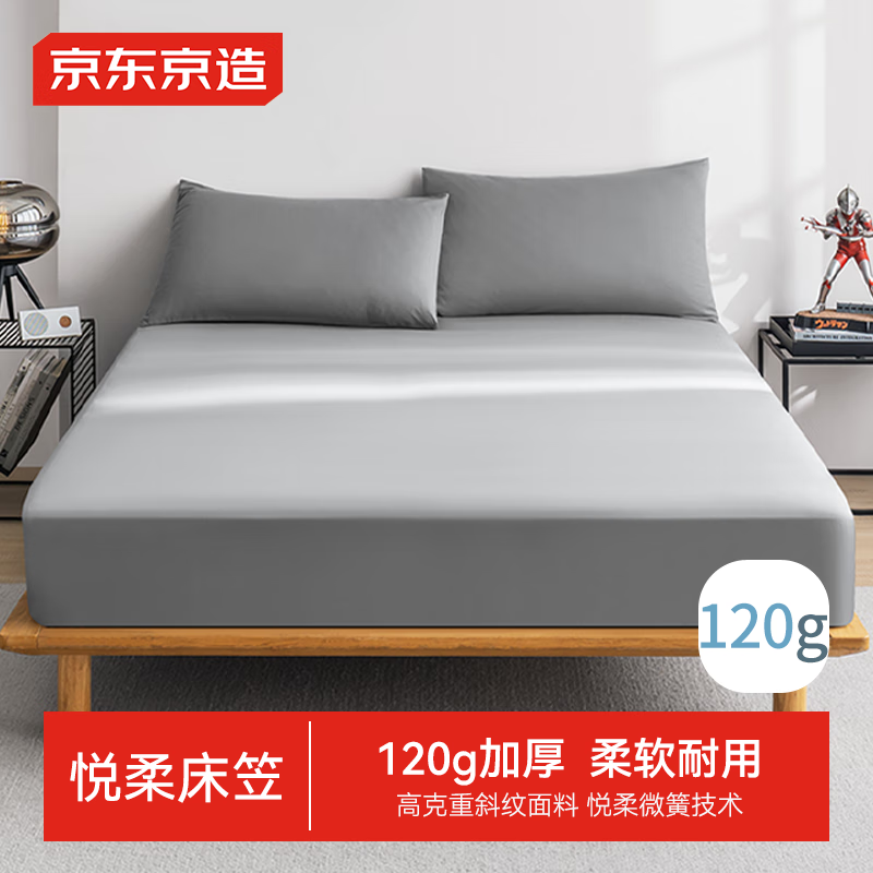 京東京造 悅?cè)岽搀?150x200cm 科技灰 券后39.9元
