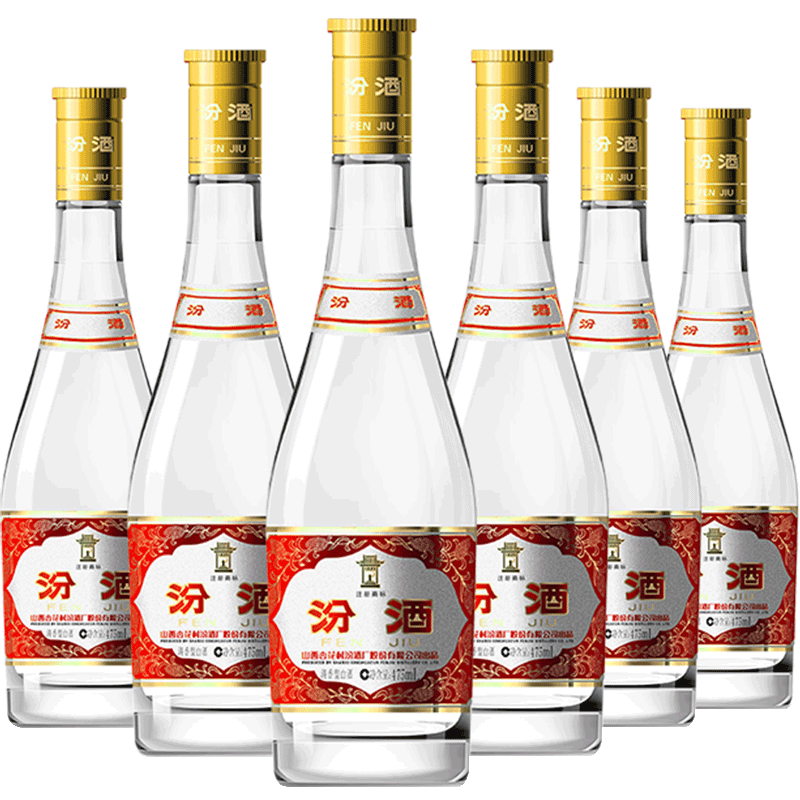 再降價(jià)：汾酒 黃蓋玻汾 53﹪vol 清香型白酒 475ml*6瓶 226.34元（需領(lǐng)券）