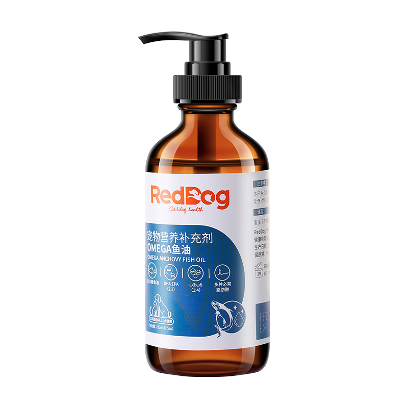紅狗 OMEGA魚油 223ml 犬貓用 48.7元