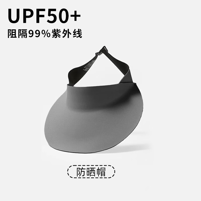 貓人 可折疊空頂無痕一體防曬帽 灰色 券后18.42元