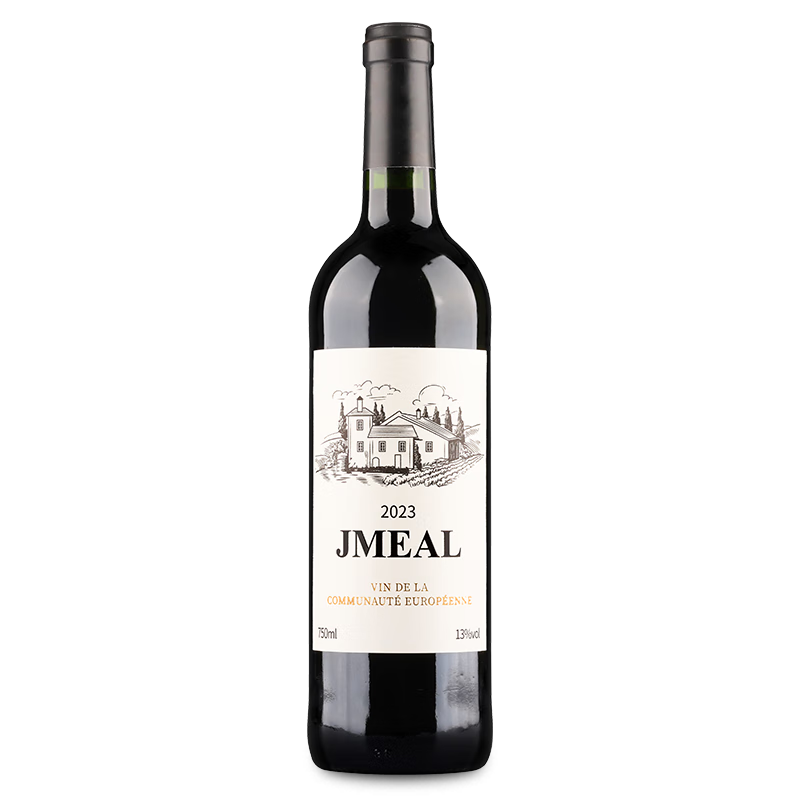 京觅（JMEAL）法国原瓶进口干红葡萄酒 750ml*1瓶 9.8元包邮（需试用）