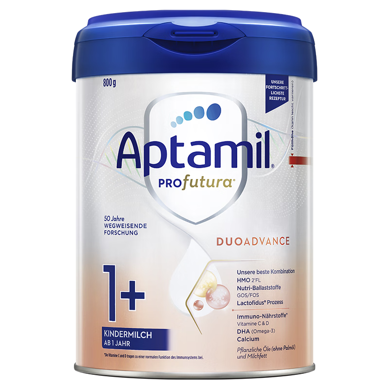 Aptamil 爱他美 德国白金版 幼儿配方奶粉 1+段 800g 205元包邮+税费