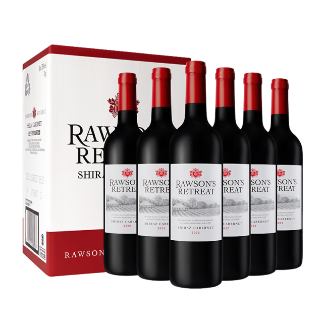 奔富（Penfolds）洛神山莊設(shè)拉子赤霞珠干紅葡萄酒 750ml*6木塞原箱【澳版】 197.01元