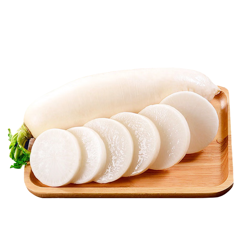 PLUS會員：京鮮生 白蘿卜 3斤 新鮮蔬菜源頭直發(fā) 6.8元包郵