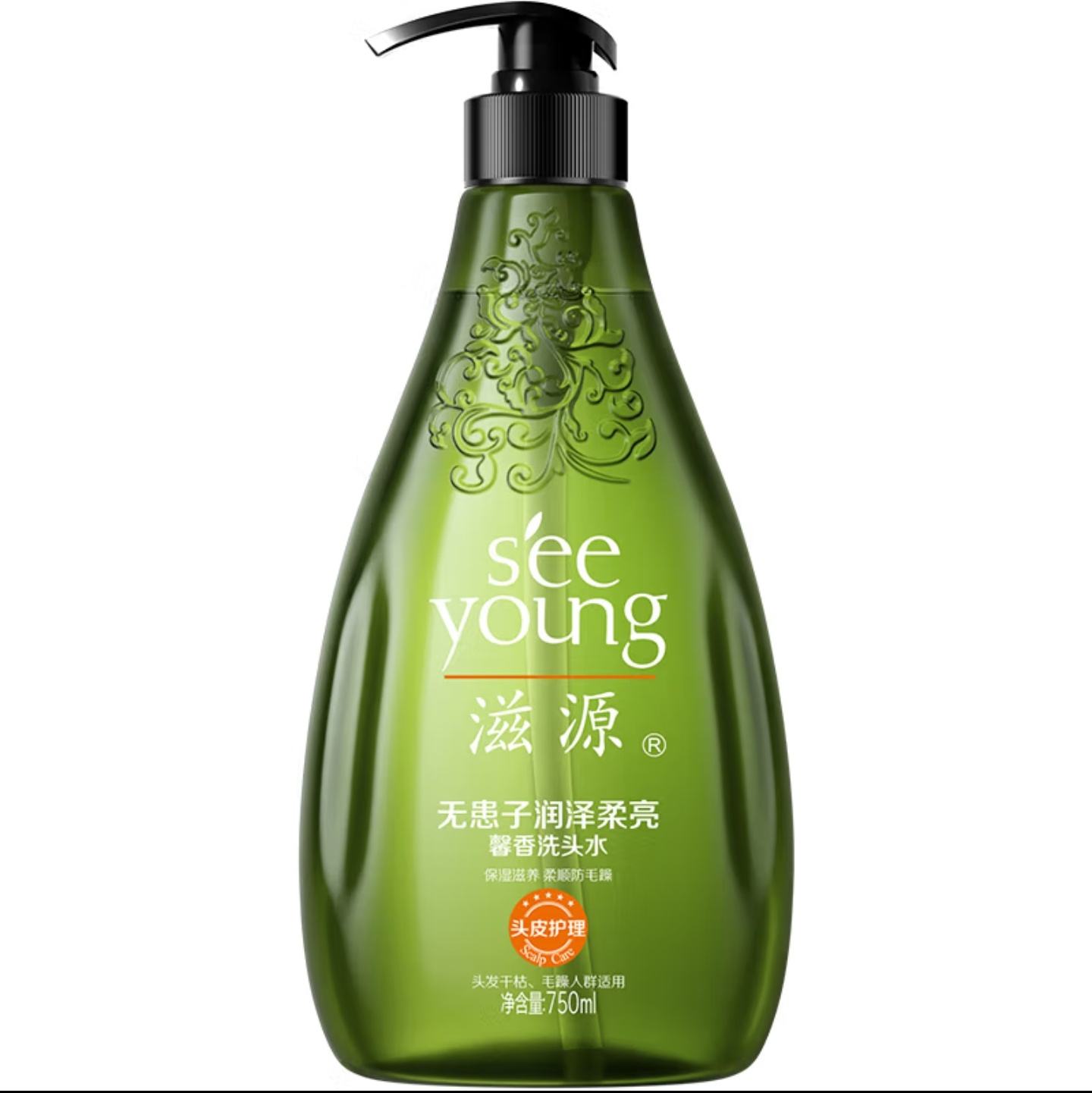 滋源 无患子润泽柔亮馨香洗头水750ml 36.4元（合18.2元/件）