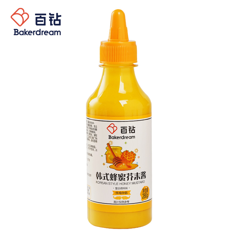 百钻 韩式蜂蜜芥末酱280g 8.9元