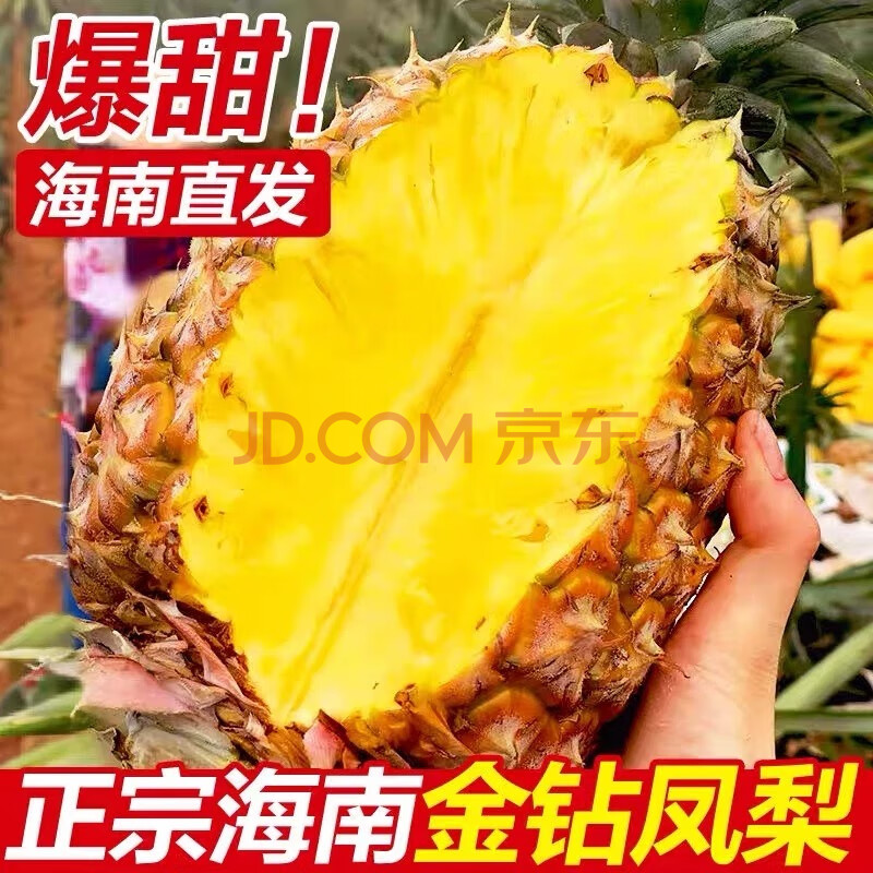 春福乐海南金钻凤梨 4.5斤-5斤净重【单果400g+】 14.9元（需领券）