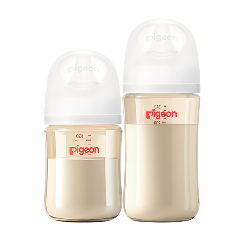 贝亲 ppsu奶瓶 宽口径防摔耐用新生儿送礼套装 160ml 0-3个月 +240ml3-6月 139.5元（需领券）
