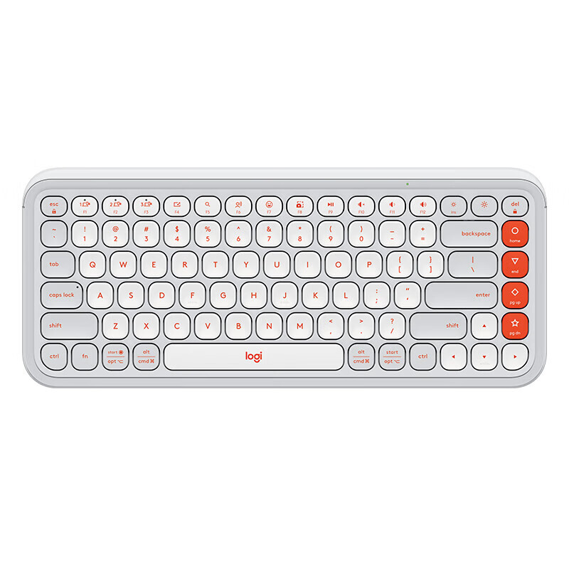 限移动端、京东百亿补贴：罗技 logitech POP ICON KEYS机械键盘无线蓝牙双模AI轻音办公键盘无线鼠标键鼠套装女友 POP ICON KEYS白色 269元