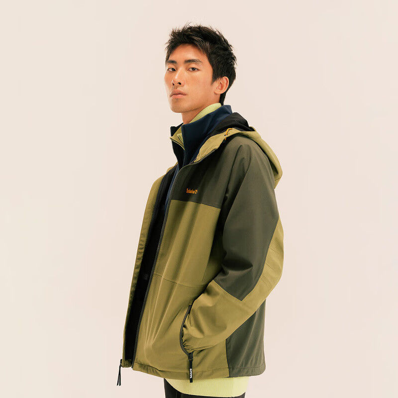 Timberland 冲锋衣男户外防水防风宽松硬壳连帽登山外套A5Z3Y U31 偏大 建议拍 L 180/108A 券后388.6元