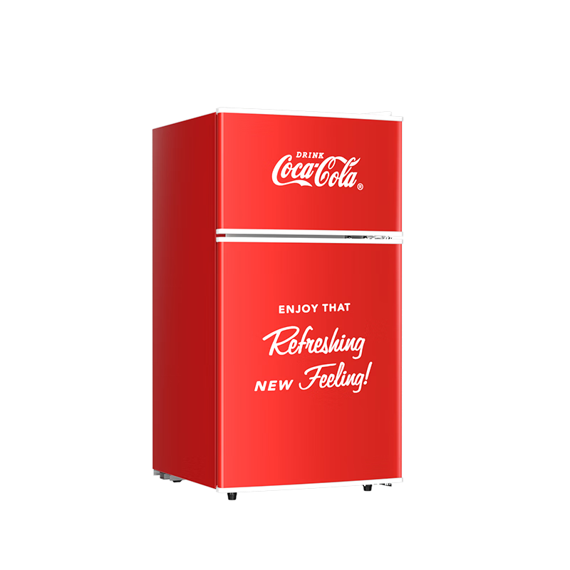可口可乐（Coca-Cola）迷你冰箱38L压缩机制冷双门冷冻 377.83元（需国补）