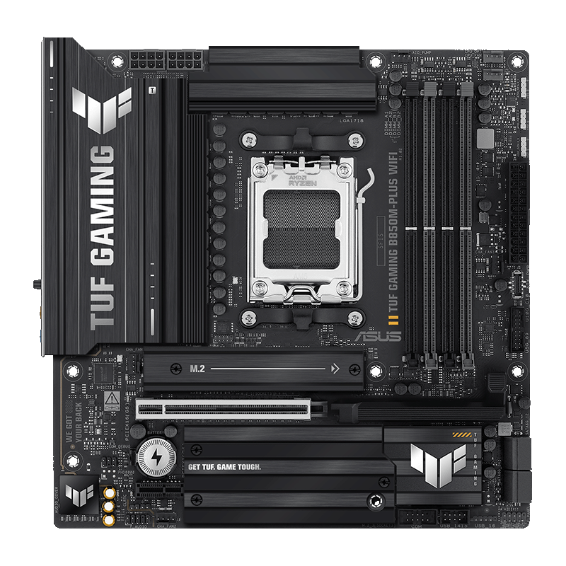 再降價、PLUS會員：華碩TUF GAMING B850M-PLUS WIFI重炮手主板 CPU 7800X3D/9800X3D/9600X(AMD B850/socket AM5) 1280.09元（需領券）
