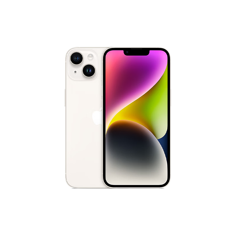 Apple 蘋果 iPhone 14 手機(jī) 運動防抖 星光色 128G 2699元包郵