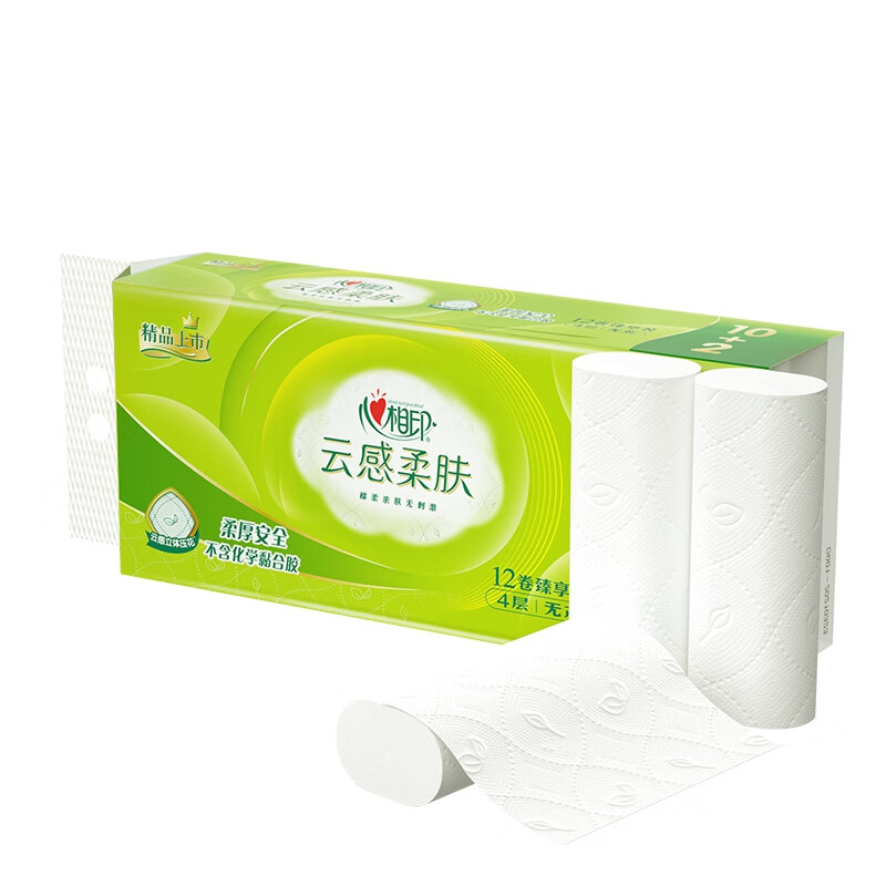 心相印 Infeelme 心相印 云感系列 卷纸 4层100g*12卷 12.81元