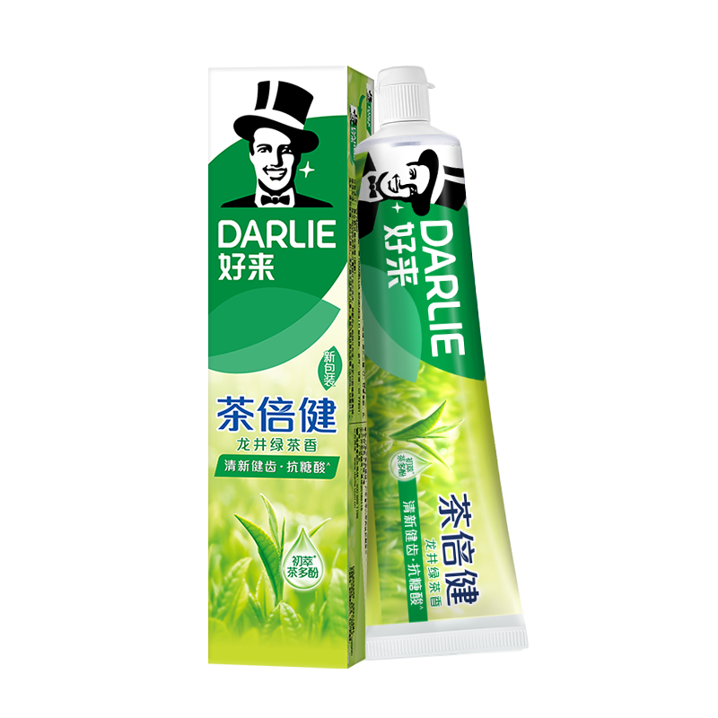 plus会员、需首购:DARLIE/黑人 茶倍健龙井绿茶 牙膏 190g 9.79元(省钱卡后7.79)