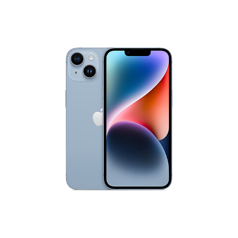 Apple/苹果 iPhone 14 (A2884) 128GB 蓝色 支持移动联通电信5G 双卡双待手机 2981.51元(轻合约2699元)