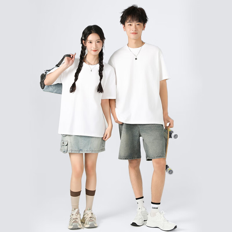 真維斯 超值好價！100%純棉短袖T恤+涼感短褲 2件套（短袖20.01元/褲子17.79元） 37.8元