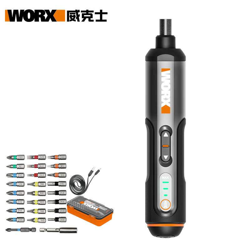 威克士 WX240.1 电动螺丝批套装 108.77元