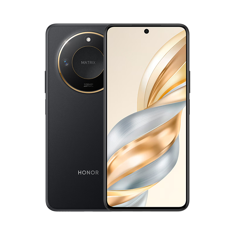 HONOR/荣耀 X60 手机 AI影像轻薄直屏 典雅黑 8GB+128GB 895.4元
