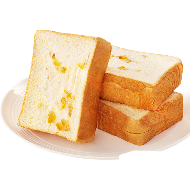 比比赞（BIBIZAN）橙皮牛乳厚切吐司280g营养早餐饼干糕点心小吃休闲零食品 10.66元（需领券，合5.33元/件）plus会员